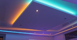 Натяжной потолок с подсветкой Таганрог, цена от 2124 руб.